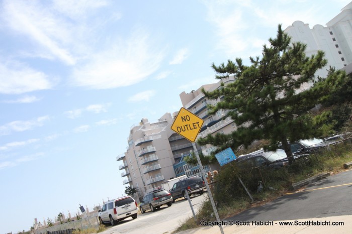 And we passed the new sign recently added (in hopes to cut down on traffic on our street).