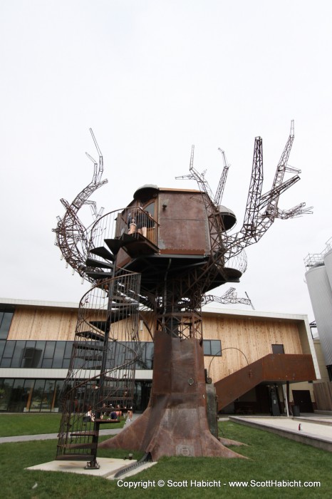 It's a weird art sculpture thing, but the story behind it is featured on the TV show, "Brewmasters".