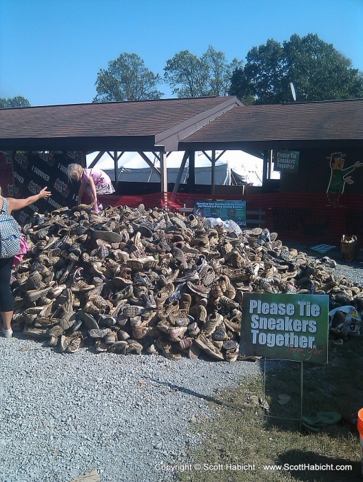 After the race you could donate your shoes.