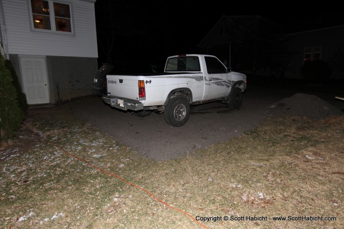 My brother showed me how he expanded the parking pad out back.