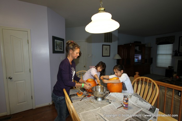 Halloween had arrived, and it was pumpkin time at our house.