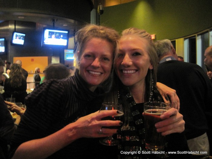 Kelli and co-worker Danny out at DuClaw for the barley wine beer unveiling.