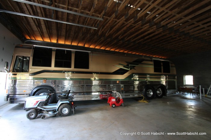 With the garage done, my parents moved their RV in.