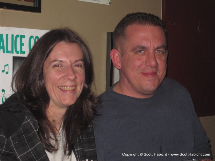 Kathy and Peter were there at the pub.