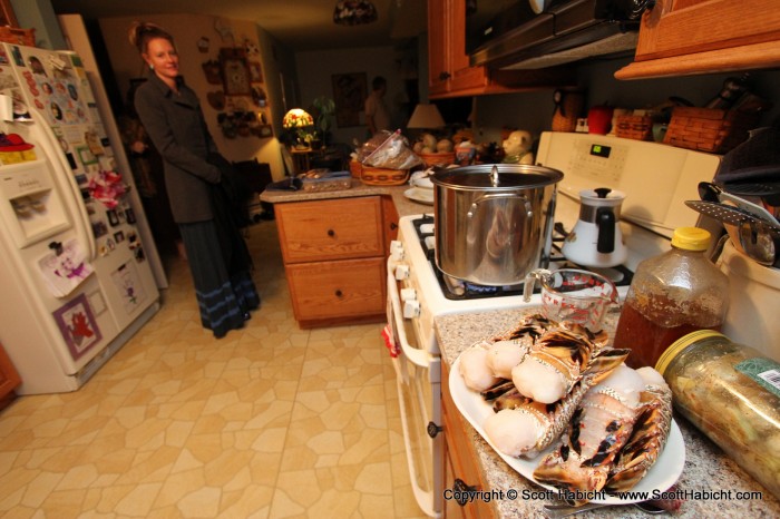 My parent's house for a lobster dinner.