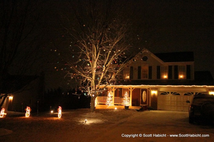 Out for a drive to find Christmas lights...