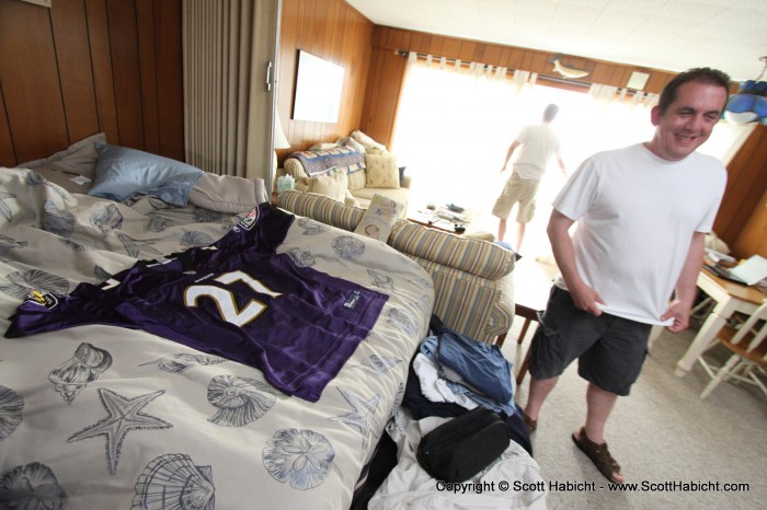 Peter made sure to leave out some Ravens goodness on display.