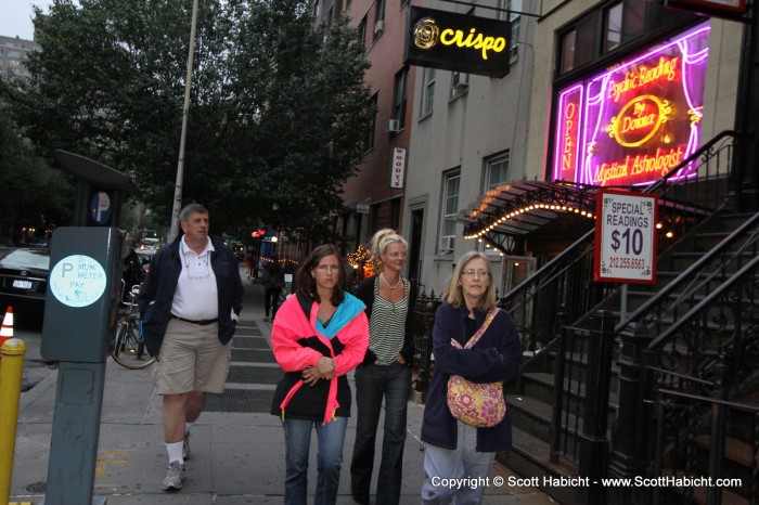 The funny thing about this picture is that they knew the name of the restaurant, but were content to just follow me blindly.