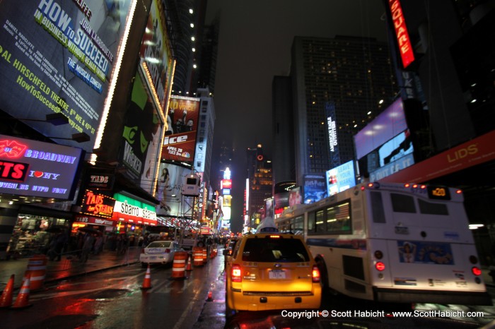 Afterwards, we took a detour through times square before heading home.