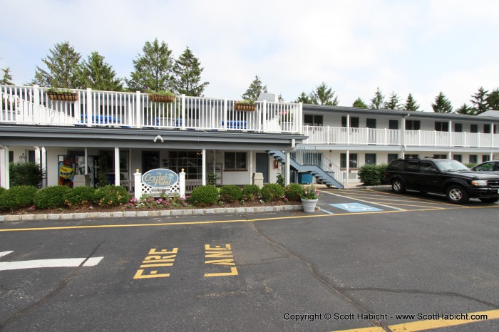 At the Crystal Point Motel.