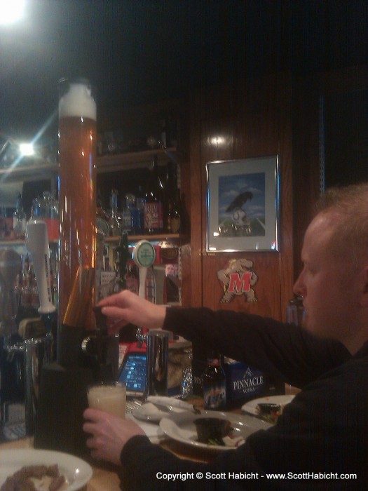 After the game we headed to T-Bonz and got our own tap of beer.