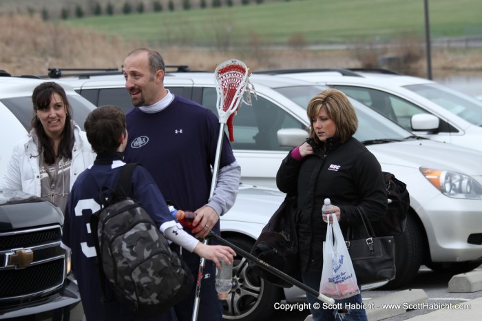 With three kids playing lacrosse, they go to a lot of sporting events.