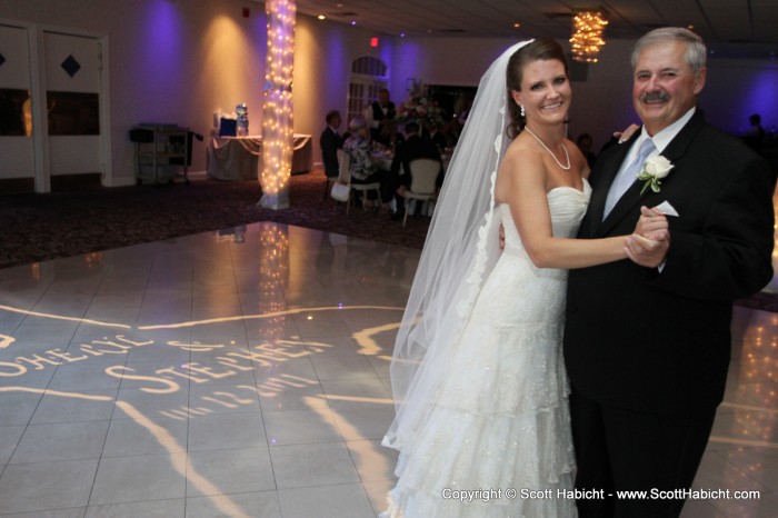 After their dance came the father/daughter dance.