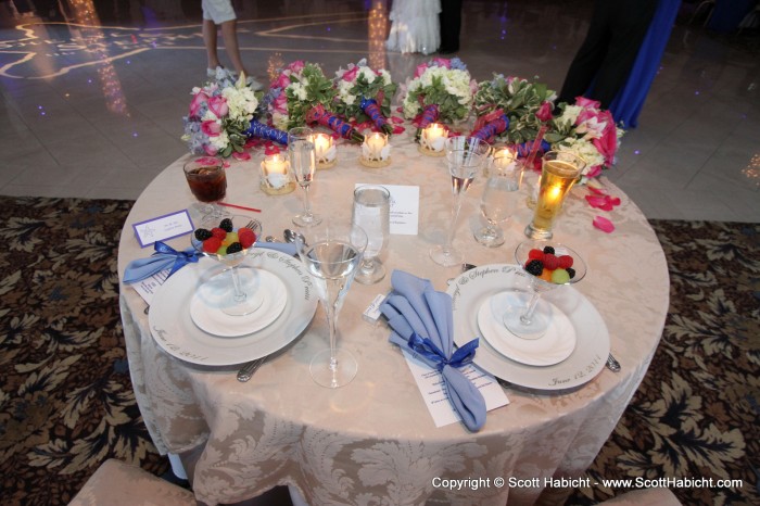 The wedding table.