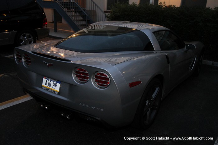 And while waiting for the second course, I took a picture of Uncle Scott's car.