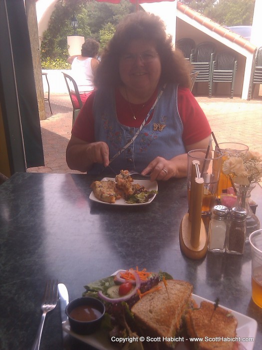 My mother and I went out to lunch one afternoon for our own birthdays.