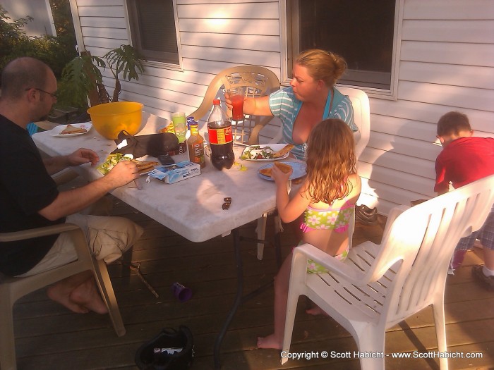 We came home afterwards and Erin made us all lunch.