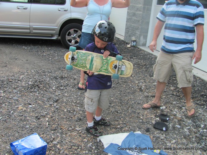 And now he was ready to ride!!