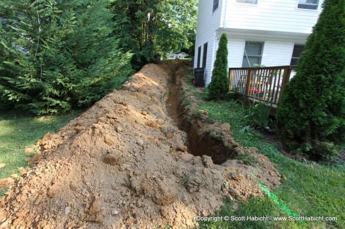 My brother was laying sewer pipes and conduit...