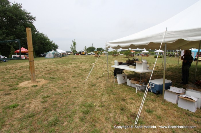 We had made friends with the folks at Bordeleau and decided to help them at a small wine festival.