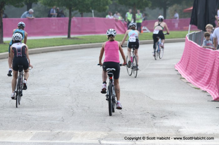 The bike route left the park....