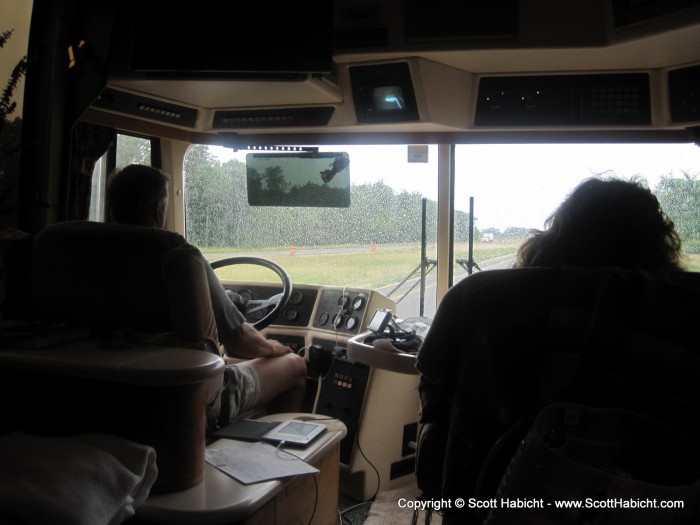 Mom sat up in the front seat for a while.