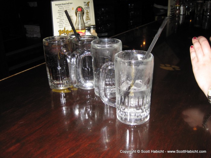 Kelli and Mary at Pub Dogs, and their 2 for 1 includes everything, including soda pop and water.