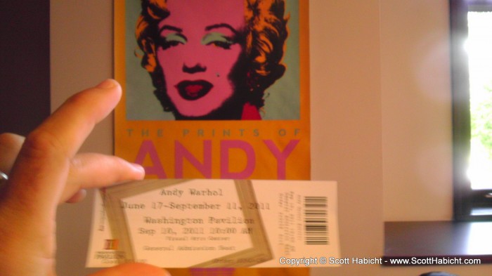 From there we went to the Andy Warhol exhibit...