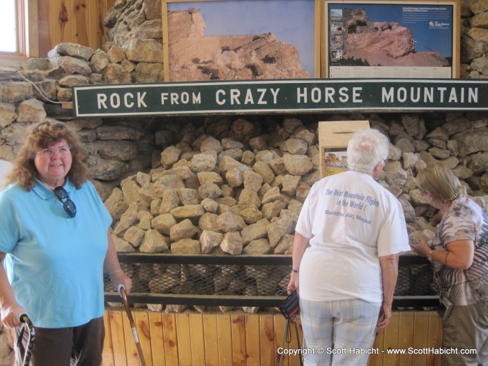 She was very excited for her free rock.