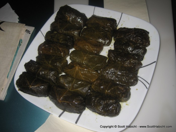 Rita made us grape leaves one night.