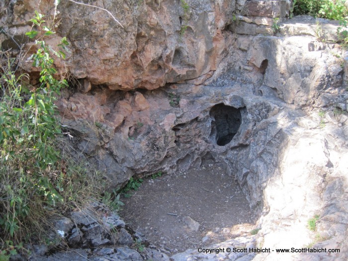 This was the original cave hole that was used to explore the cave.