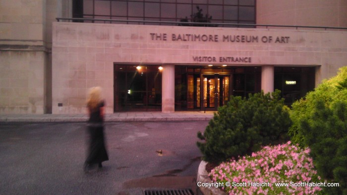 Kelli and I went out to dinner at Gertrudes, which is located in the Baltimore Museum of Art.