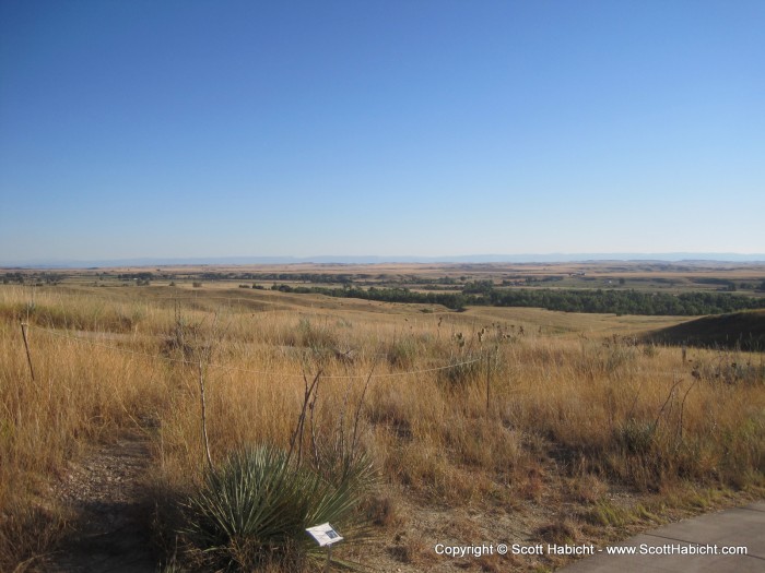 A view of one of the battles with the indians.