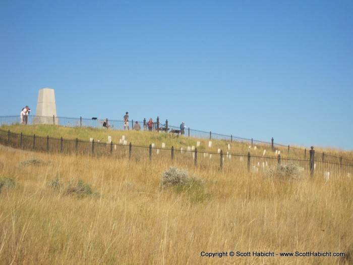 Visiting Custer's Last Stand.