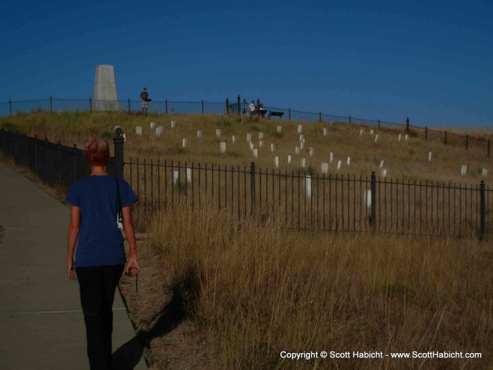 The soldiers graves.