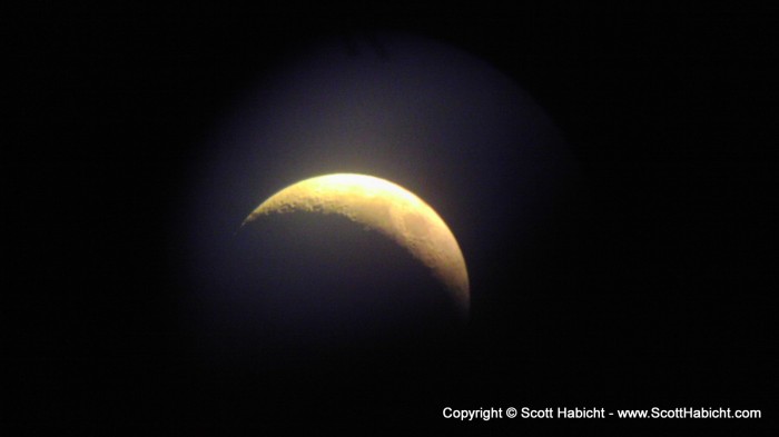 And I took this picture with my camera phone using the telescope.