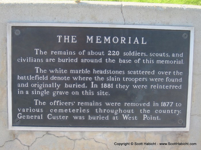 Plaque on memorial.