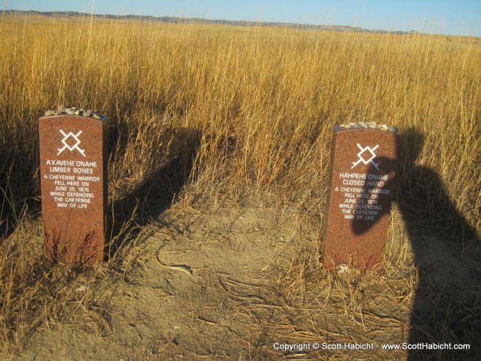 Indian graves.