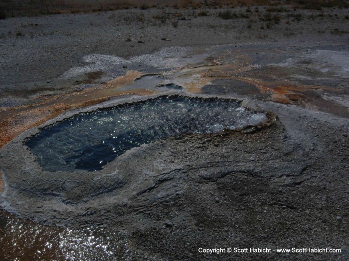 Geysers were bubbling all over.