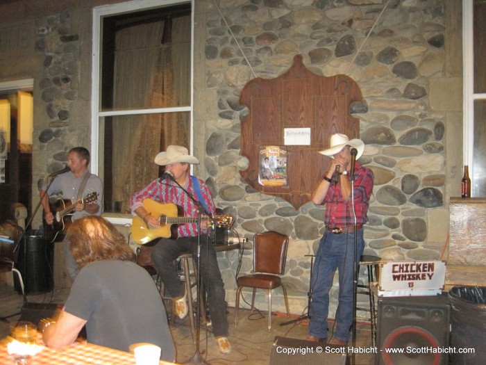 Live music on the outside.