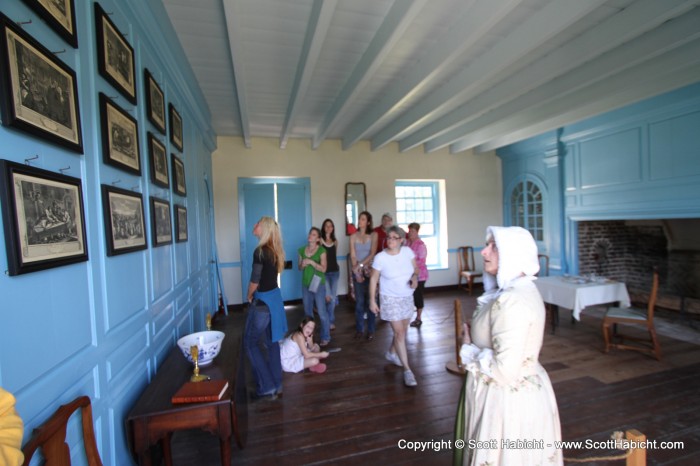 Kelli and I got a tour of the plantation house...