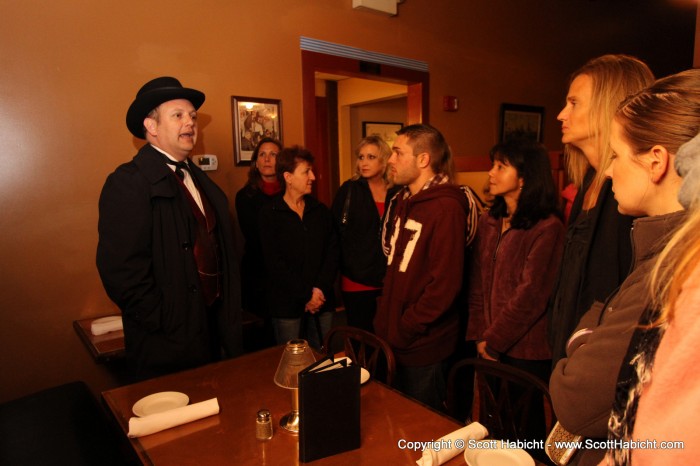 A ghost tour in Ellicott City, MD.