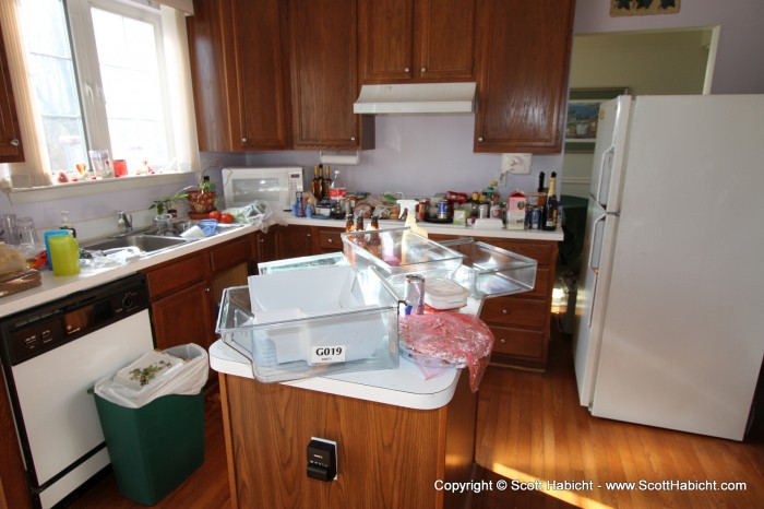 Getting a new refrigerator in the kitchen, and needed to empty out the old one.