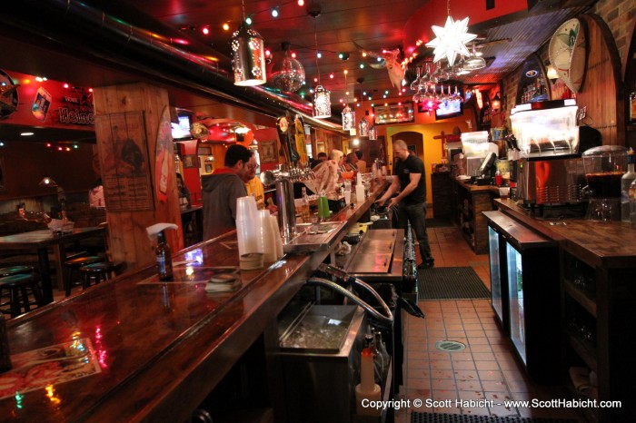 The bar was mostly empty and we decided to leave here and check out The Purple Moose.