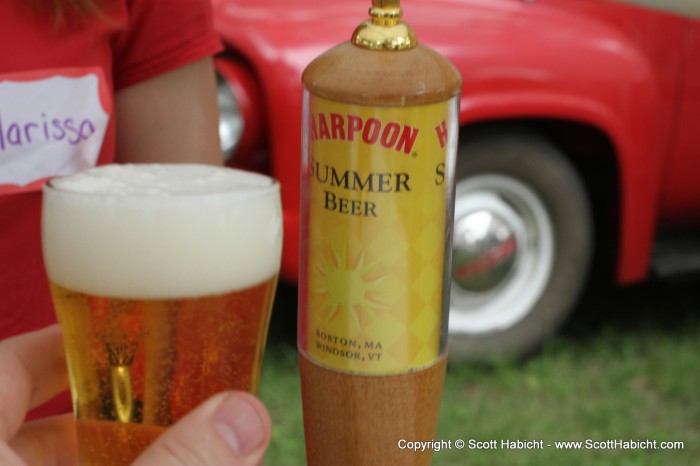 We headed back to the festival area and I went straight for the Harpoon Summer by Harpoon.