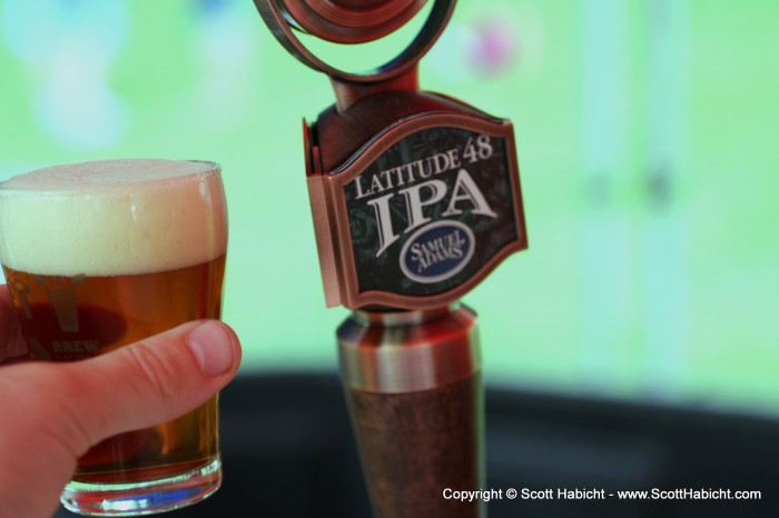 Last beer of the day, Latitude 48 IPA by Samuel Adams.