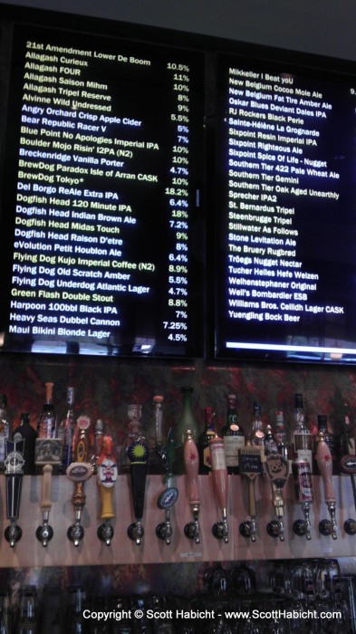 I love the beer selection at Frisco Tap & Brew House!!