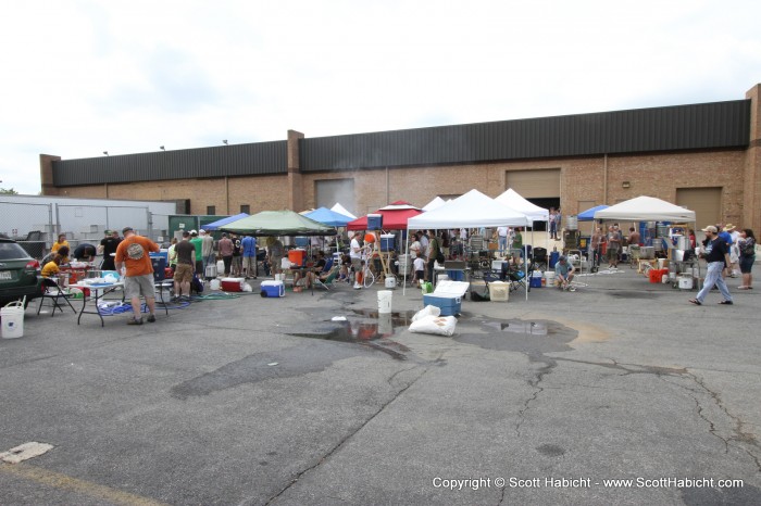 People from all over the area came to brew beer on that day.