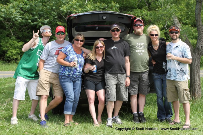 We were there for the DC101 Chili Cook-Off, and we made friends in the parking lot to drink with before going into the show.