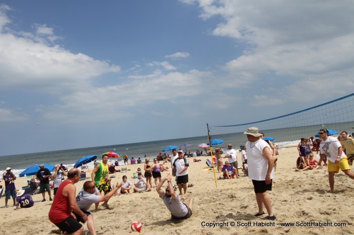 I was part of the volleyball team for the roost. Like my diving effort?